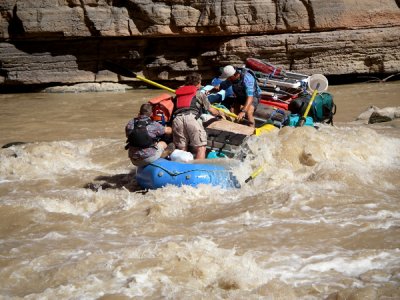 Ludie Al and Gregg at Government Rapids on the San Juan 3.jpg
