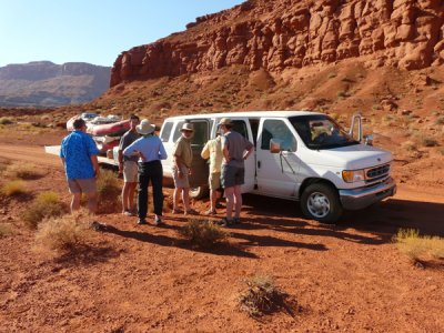 The end of the San Juan - taking a break on return shuttle from Clay Hills Crossing.jpg