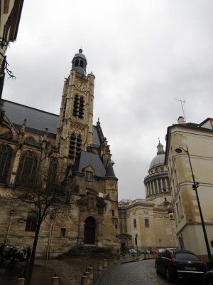 View towards Church of St Etienne