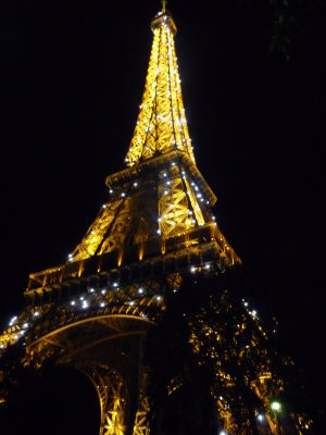 Eiffel Tower sparkling
