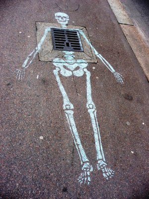 sidewalk graffiti