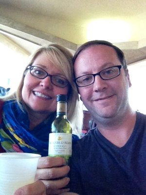 more wine, this time at the airport