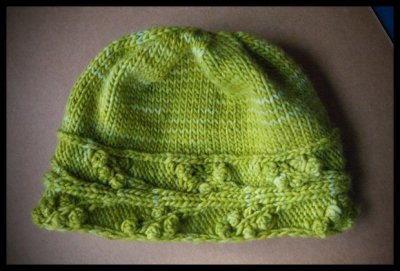 0021. 'Cayuga Hat' - lettuce colorway