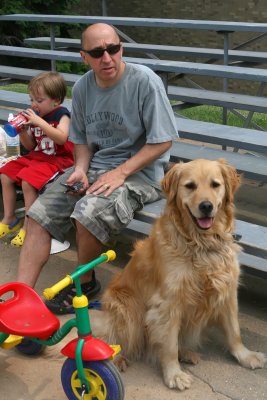 at the little league field, 2007
