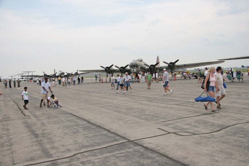 A Pair of Boeing B-17 Flying Fortress Bombers