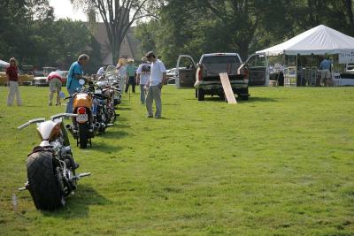 The Motorcycles line up