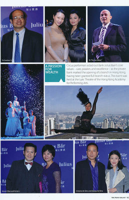 Julius Baer Hong Kong Launch in Peak Magazine Feb 2011