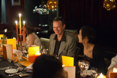 Tom Dixon (in an extremely rare moment - smiling)