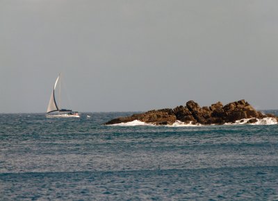 Rough seas - can't beat the stability of a trimaran!