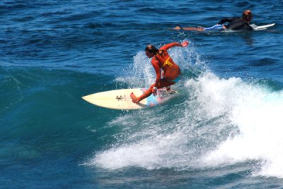 Surfing Maui