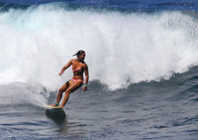 Surfing Maui