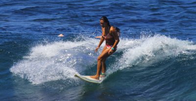 Surfing Maui