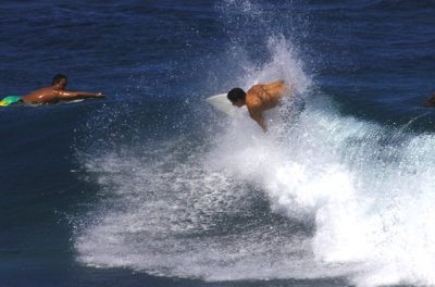 Surfing Maui