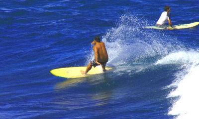 Surfing Maui