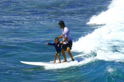 Surfing Maui