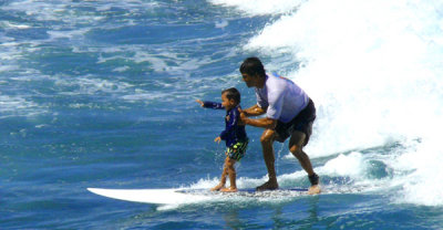 Surfing Maui