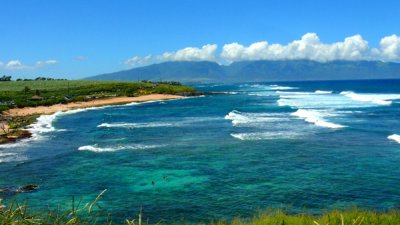 Surfing Maui