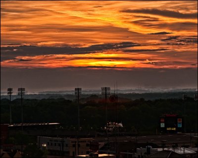 Sunset Over Riverwalk Stadium
