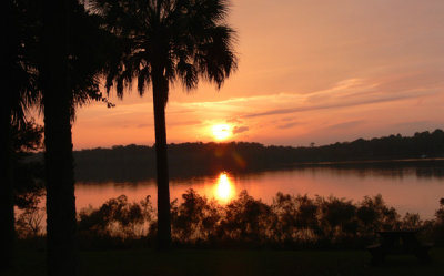 Sunset over Paynes Prairie, FL