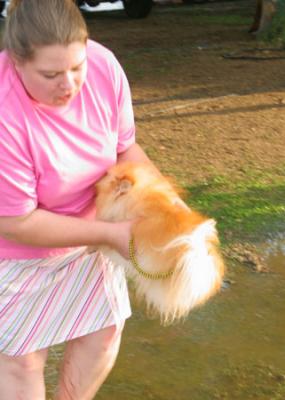 I told you I'd frizz up if I got wet!
