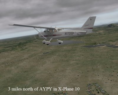 3 Miles north of AYPY in X-Plane 10