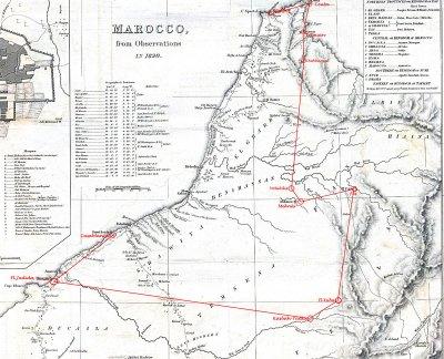 Old Morocco Map With the trip I did this year