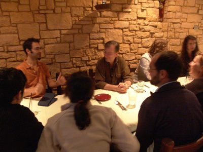dinner at the desert's fire