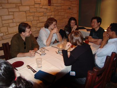 dinner at the desert's fire