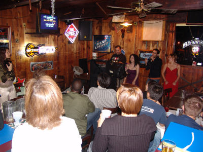karaoke at the workshop bar