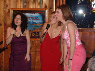 karaoke at the workshop bar