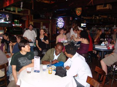 karaoke at the workshop bar