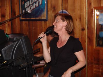 karaoke at the workshop bar