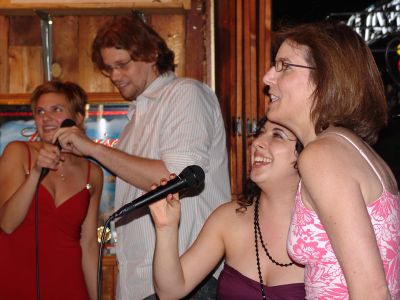 karaoke at the workshop bar