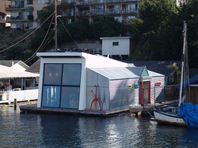 post-modern boathouse