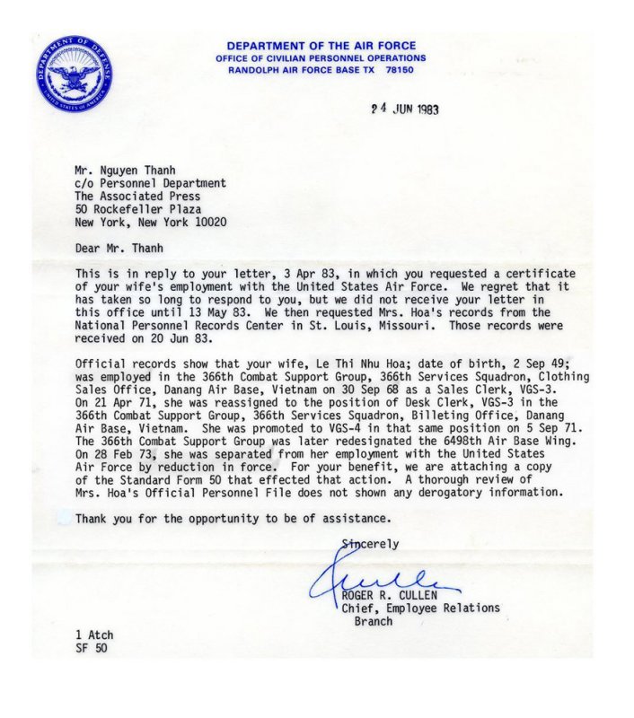 From the US Air Forces