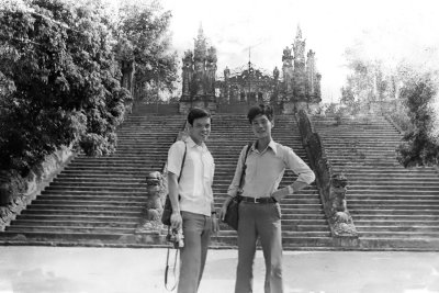 Khai Dinh mausoleum with Ly Phuc Thai