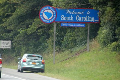 Through the northwest corner of South Carolina