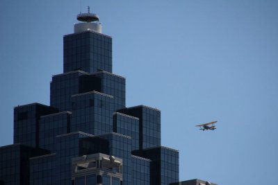 Bi-plane sighting above Centennial Park