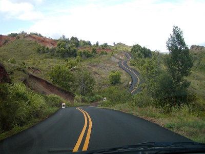 Drive to Waimea Canyon