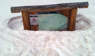 Buried Sign at Cascade Lake Trail.jpg
