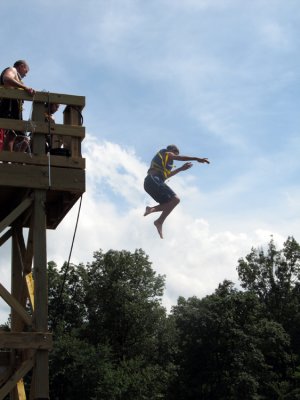 Danny jumping from the tower onto the blob.jpg