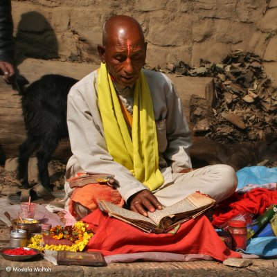 Praying Priest | Mata Temple | Kathmandu