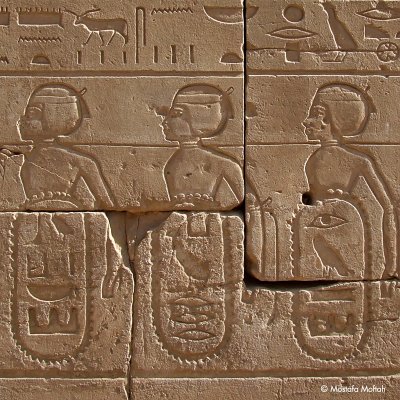 Prisoners of War - Wall Relief, Karnak Temple