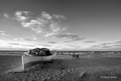 Boat, Ropes and Two Chairs - Port Said, The Mediterranean, Egypt