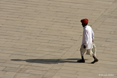 Man and his Shadow - Amber Fort, Jaipur, India