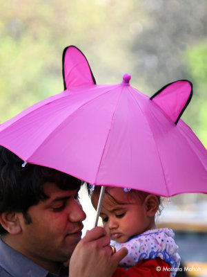 Little Pink Umbrella - Delhi, India
