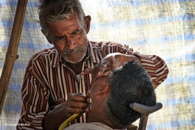 Barber and Customer | Mathura, India