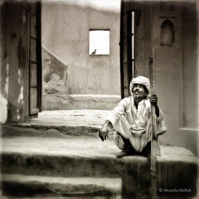 Sitting on Stairs, ver.2 | Jaipur, India