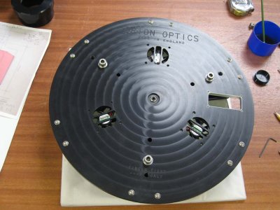 Back plate with cable exit point cut-out