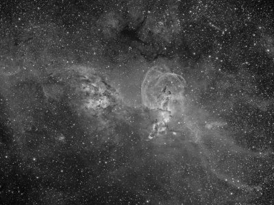 Two Nebula in Carina Halpha